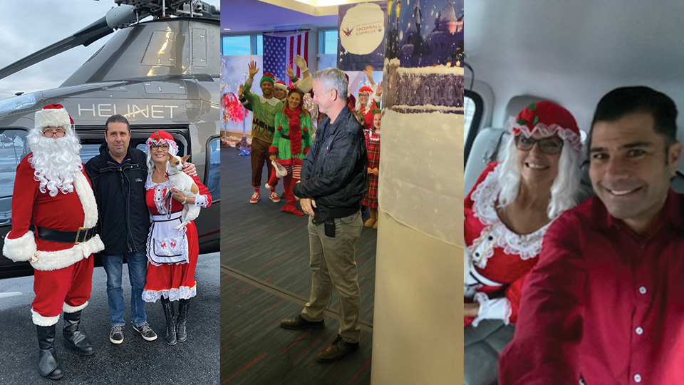 Helinet Supports Gary Sinise Foundation event at LAX with Santa & Mrs. Claus Fly-In