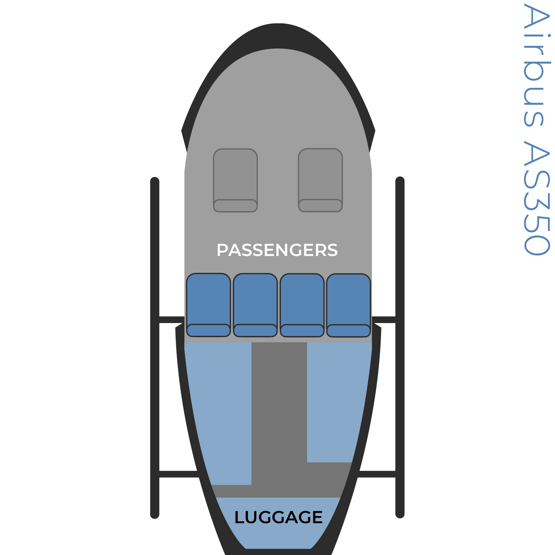 Airbus AS350  seat configuration image