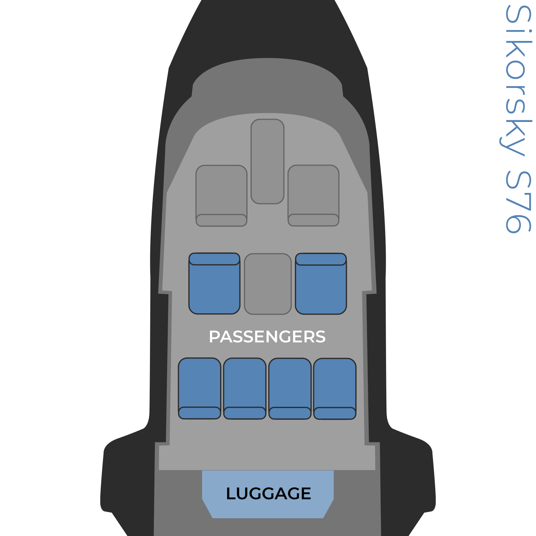 Sikorsky S76 seat configuration image